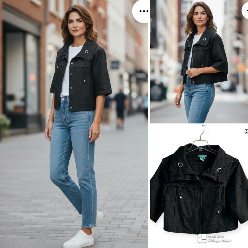 Sandro NWOT Crop swing jacket